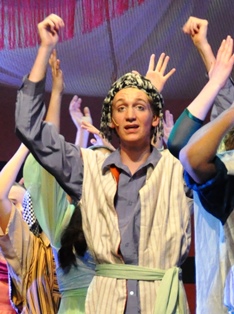'Mitch' Dowling as 'Judah' in <br/>the Geelong College production of 'Joseph <br/>and the Amazing Technicolor Dreamcoat'.